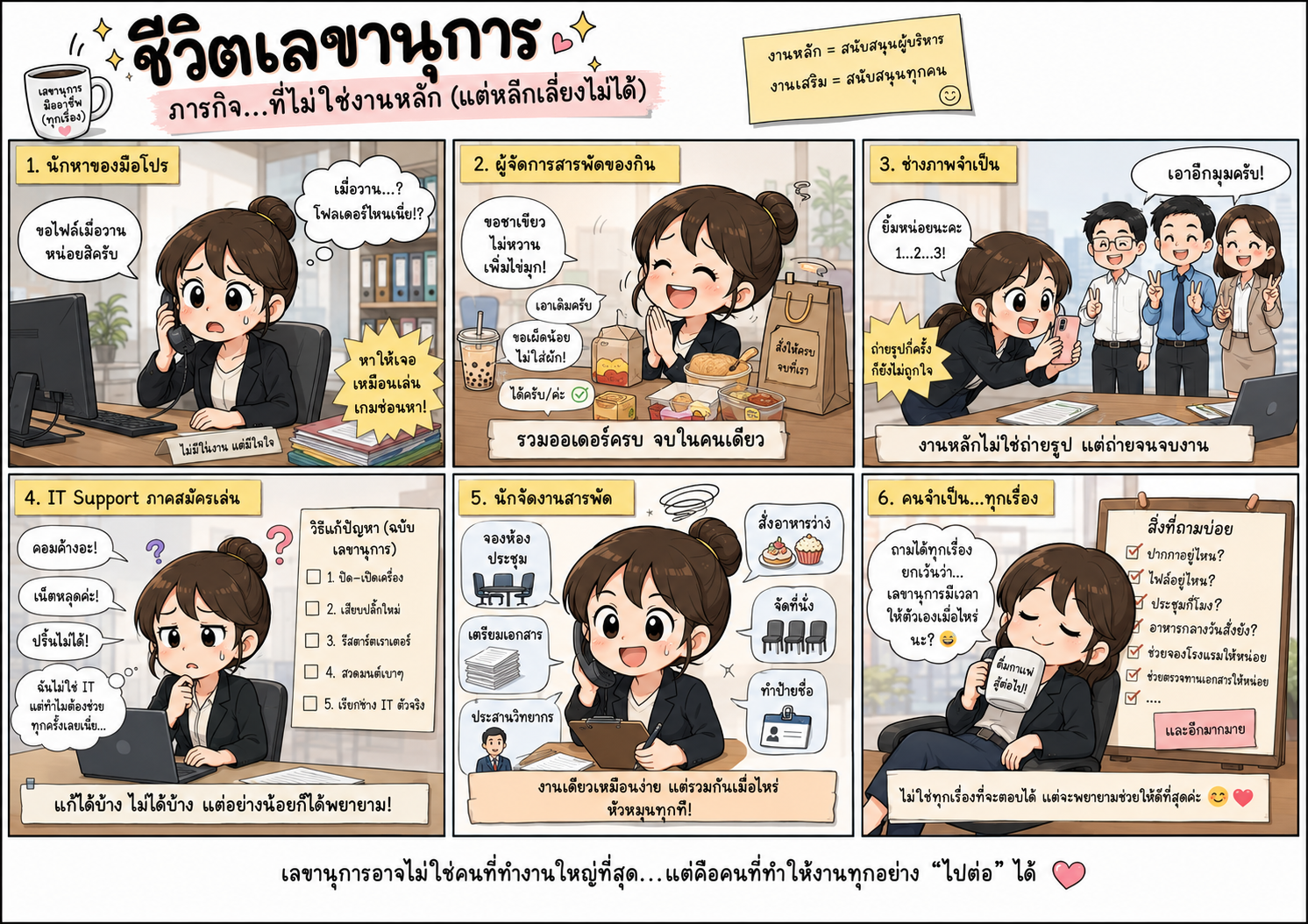 การ์ตูน 9 ช่อง จากงานประจำ