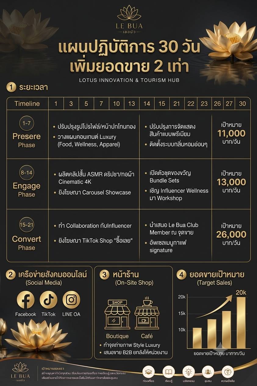 แผนปฏิบัติการ 30 วันเพิ่มยอดขาย 2 เท่า